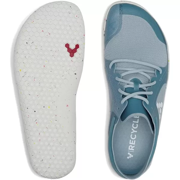 Vivobarefoot Primus Lite III Womens Vegan Light Breathable Shoe with Barefoot SoleBlue Haze