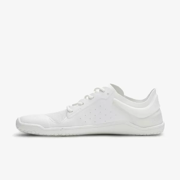 Vivobarefoot Primus Lite III Womens Vegan Light Breathable Shoe with Barefoot SoleBright White