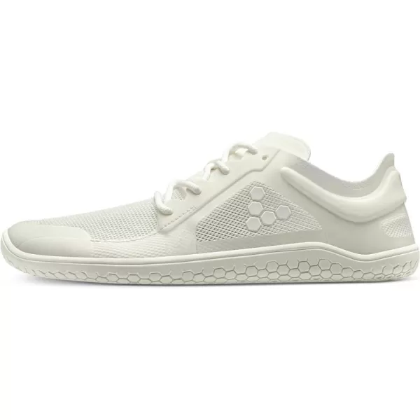 Vivobarefoot Primus Lite III Womens Vegan Light Breathable Shoe with Barefoot SoleBright White