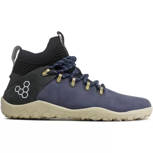 Vivobarefoot Magna FG Womens Leather and Wool Hiking Trainers with Barefoot SoleDress Blues