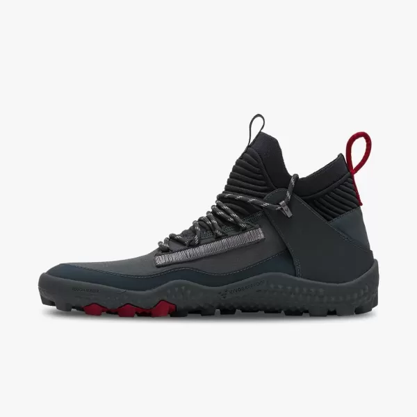 Vivobarefoot Magna Lite WR SG Mens Vegan Light Breathable Shoe with Barefoot SoleCharcoal