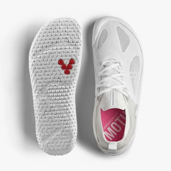 Vivobarefoot Motus Strength Mens Strength Training Shoe with Barefoot StrengthTraining SoleBright White