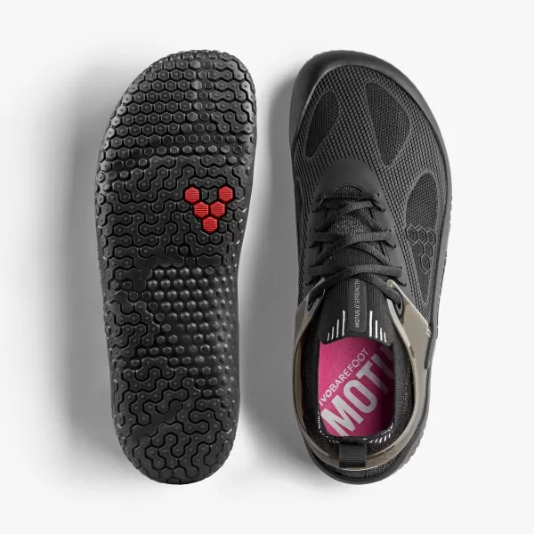 Vivobarefoot Motus Strength Mens Strength Training Shoe with Barefoot StrengthTraining SoleObsidian
