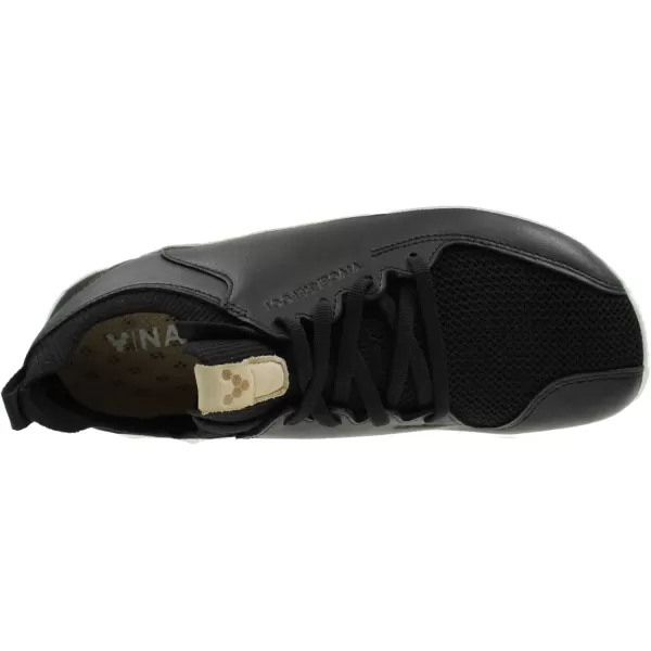 Vivobarefoot Primus Knit Womens Leather Premium Lifestyle Shoe with Barefoot SoleBlack