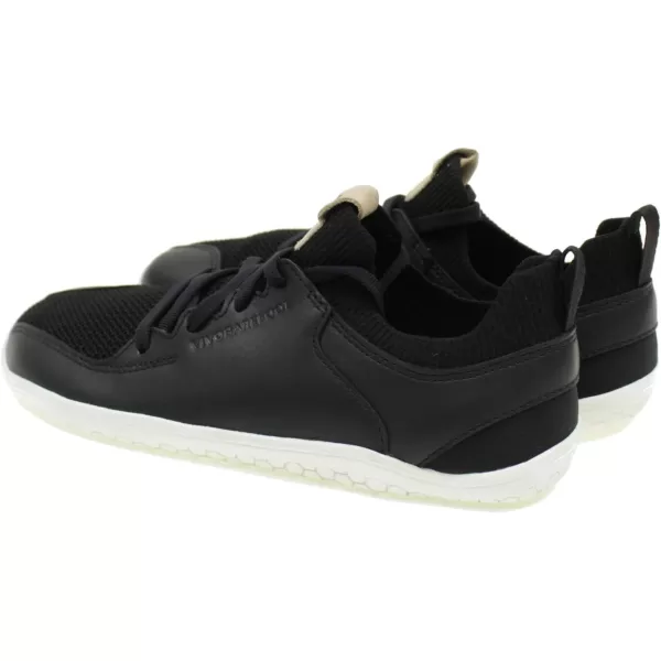 Vivobarefoot Primus Knit Womens Leather Premium Lifestyle Shoe with Barefoot SoleBlack