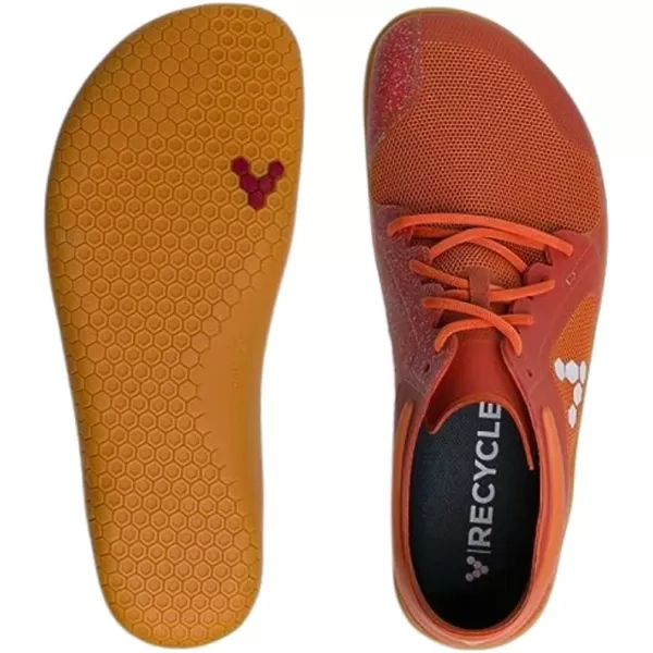 Vivobarefoot Primus Lite III Mens Vegan Light Breathable Shoe with Barefoot SoleRust