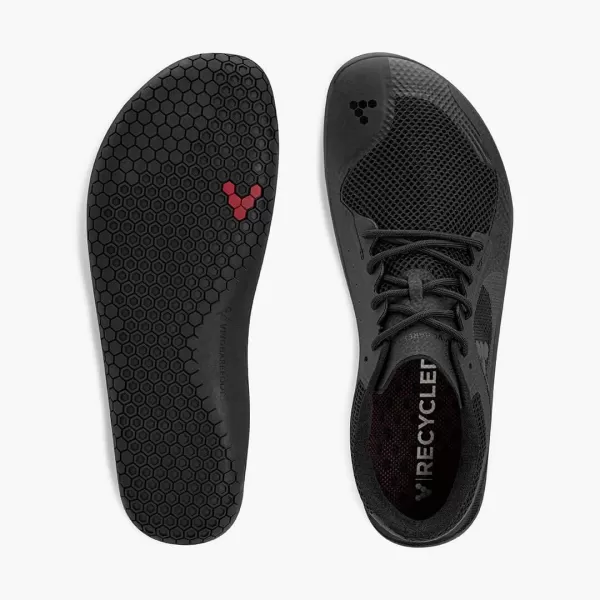 Vivobarefoot Primus Lite Mens Vegan Light Movement Breathable Shoe with Barefoot Sole amp NoSew ConstructionObsidian Black