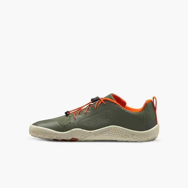 Vivobarefoot Primus Trail II FG Juniors Vegan OffRoad Shoe with Barefoot SoleBotanical Green