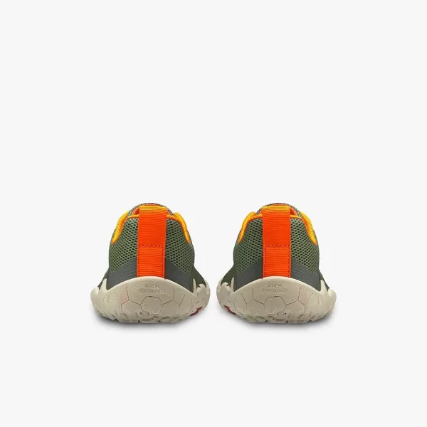 Vivobarefoot Primus Trail II FG Juniors Vegan OffRoad Shoe with Barefoot SoleBotanical Green