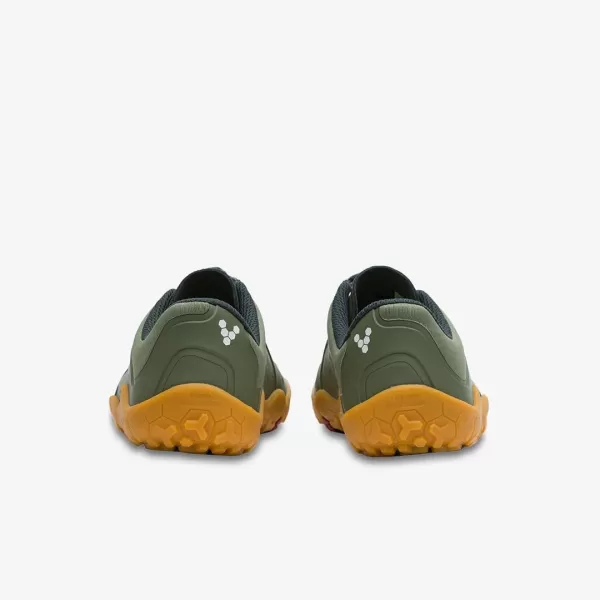 Vivobarefoot Primus Trail II FG Womens All Weather OffRoad Shoe with Barefoot Firm Ground SoleBotanical Green