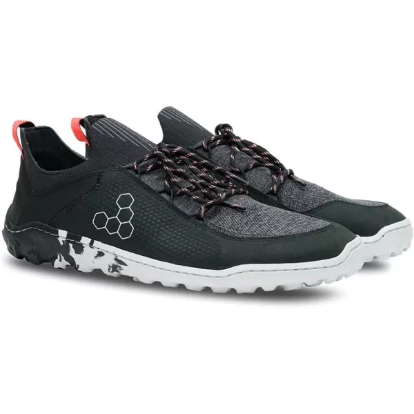 Vivobarefoot Tracker Decon Low FG2 Mens Hiking Boot With Barefoot Firm Ground Sole and Thermal ProtectionObsidian