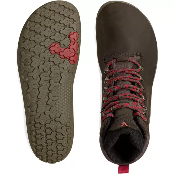 Vivobarefoot Tracker II FG Womens Leather Hiking Boot With Barefoot Firm Ground Sole and Thermal ProtectionBracken