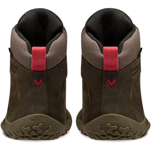 Vivobarefoot Tracker II FG Womens Leather Hiking Boot With Barefoot Firm Ground Sole and Thermal ProtectionBracken