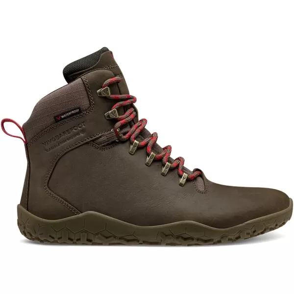 Vivobarefoot Tracker II FG Womens Leather Hiking Boot With Barefoot Firm Ground Sole and Thermal ProtectionBracken