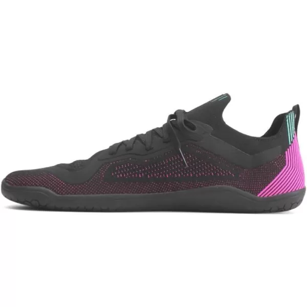 Vivobarefoot Mens LowTop TrainersObsidian Vibrant Pink