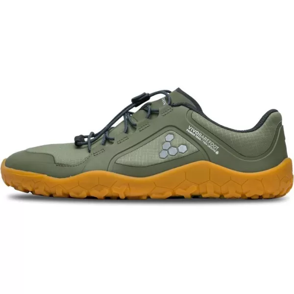 Vivobarefoot Primus Trail II FG Womens All Weather OffRoad Shoe with Barefoot Firm Ground SoleBotanical Green