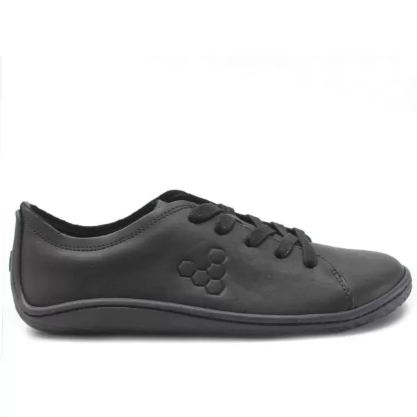 Vivobarefoot Addis Womens Classic Leather laceup with a Barefoot Feel amp a Social ConscienceBlack