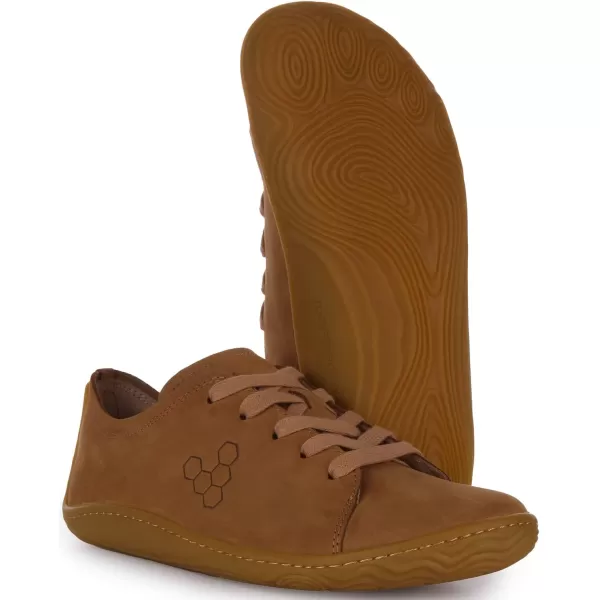 Vivobarefoot Addis Womens Classic Leather laceup with a Barefoot Feel amp a Social ConscienceBone Brown