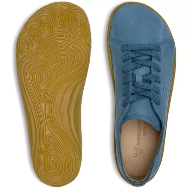 Vivobarefoot Addis Womens Classic Leather laceup with a Barefoot Feel amp a Social ConscienceIndigo