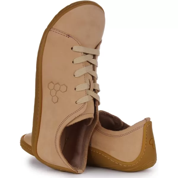 Vivobarefoot Addis Womens Classic Leather laceup with a Barefoot Feel amp a Social ConscienceNatural