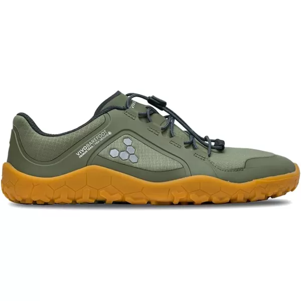 Vivobarefoot Primus Trail II FG Mens All Weather OffRoad Shoe with Barefoot Firm Ground SoleBotanical Green