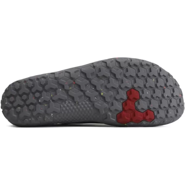 Vivobarefoot Primus Trail Knit FG Womens Breathable OffRoad Shoe with Barefoot Firm Ground SoleObsidian Misty Rose Grey