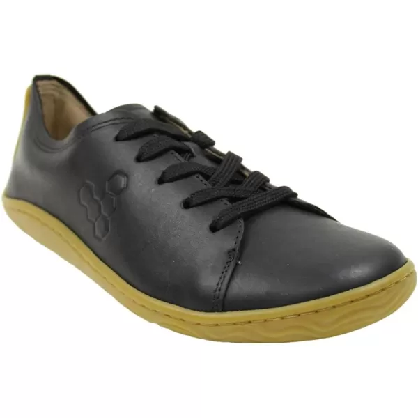 Vivobarefoot Addis Mens Classic Leather laceup with a Barefoot Feel  a Social ConscienceBlack