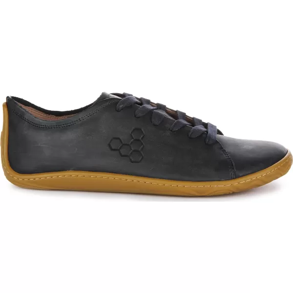 Vivobarefoot Addis Mens Classic Leather laceup with a Barefoot Feel  a Social ConscienceMidnight