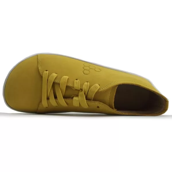 Vivobarefoot Addis Mens Classic Leather laceup with a Barefoot Feel  a Social ConscienceSpicy Mustard