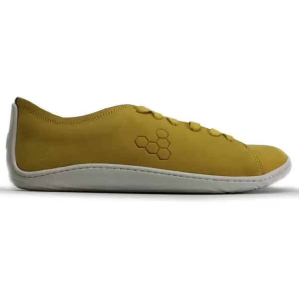 Vivobarefoot Addis Mens Classic Leather laceup with a Barefoot Feel  a Social ConscienceSpicy Mustard