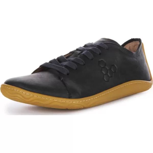 Vivobarefoot Addis Mens Classic Leather laceup with a Barefoot Feel  a Social ConscienceMidnight