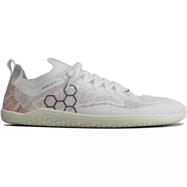 Vivobarefoot Primus Lite Knit Womens Vegan Light Breathable Shoe with Barefoot SoleBright White Iridescent