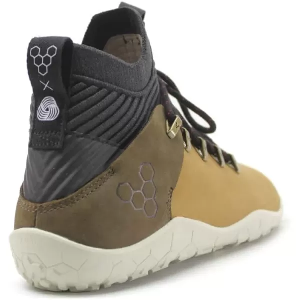 Vivobarefoot Magna FG Mens Leather and Wool Hiking Trainers with Barefoot SoleTan