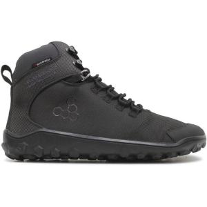 imageVivobarefoot Tracker Textile FG2 Mens Barefoot Hiking Boots  Waterproof Lightweight ampamp Puncture Resistant  All Weather ampamp Terrains  Wide Fit Grounding ShoesObsidian