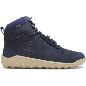 imageVivobarefoot Tracker Textile FG2 Mens Barefoot Hiking Boots  Waterproof Lightweight ampamp Puncture Resistant  All Weather ampamp Terrains  Wide Fit Grounding ShoesDress Blues