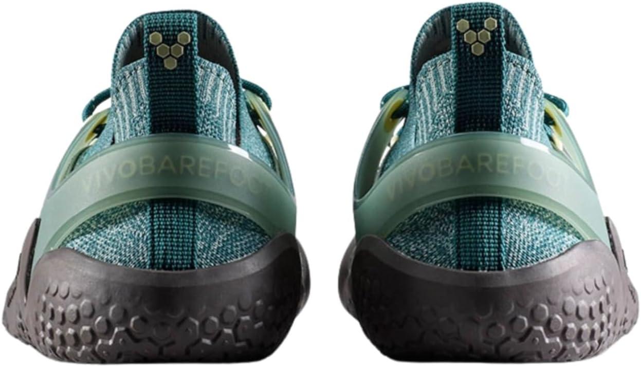 imageVivobarefoot Motus Strength Mens Training Shoe Breathable Mesh Flat Heel LaceUpGlacial Green