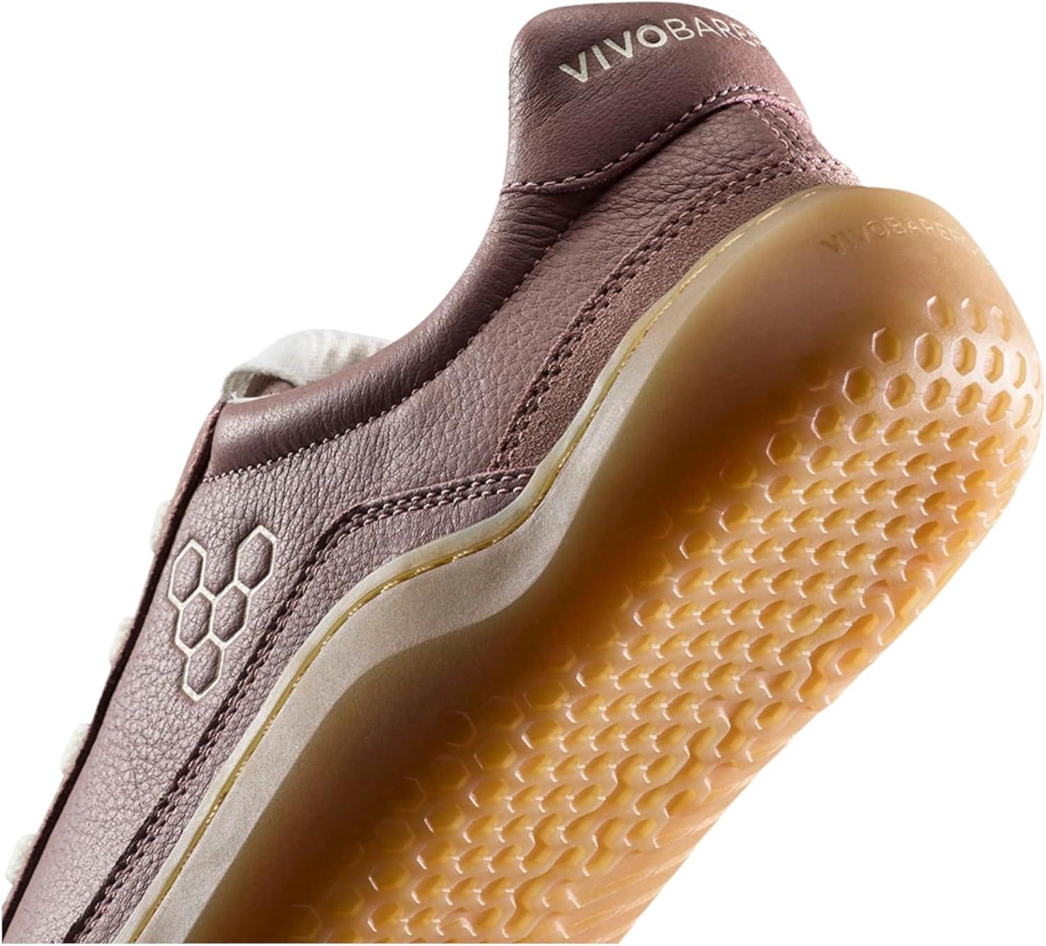 imageVivobarefoot Womens Gobi II Leather TrainersLimestoneTwilight Mauve