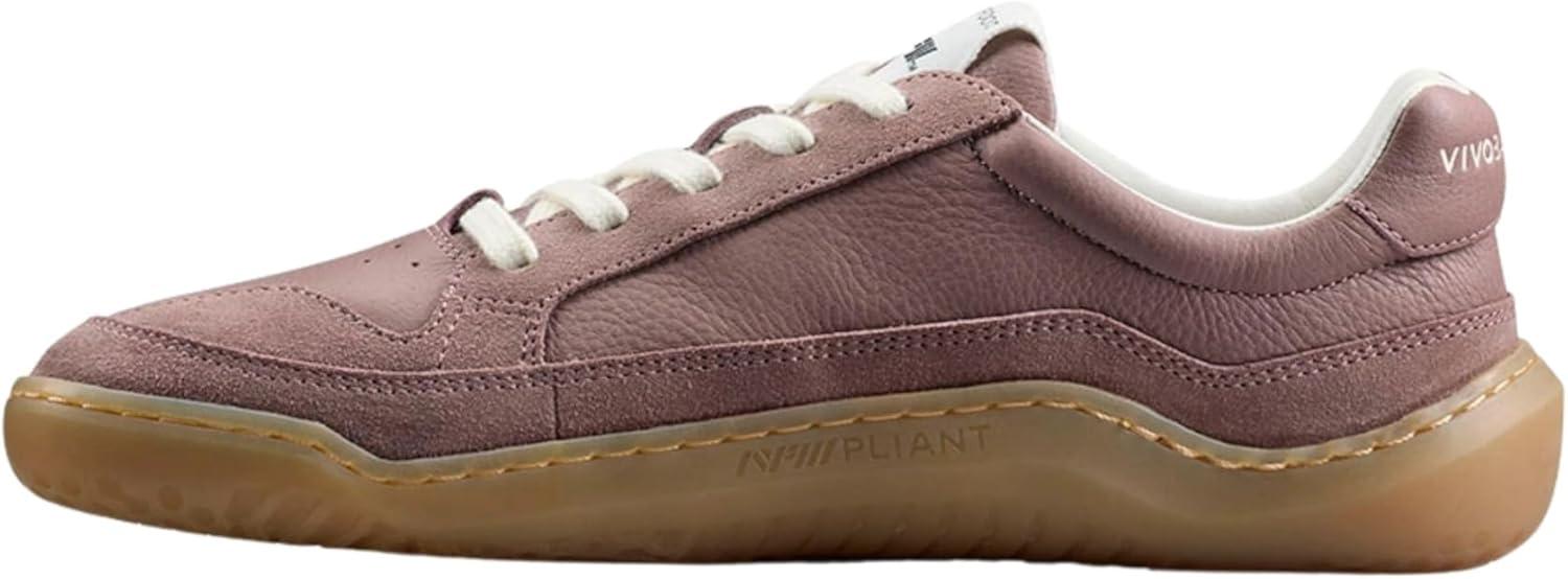imageVivobarefoot Womens Gobi II Leather TrainersLimestoneTwilight Mauve