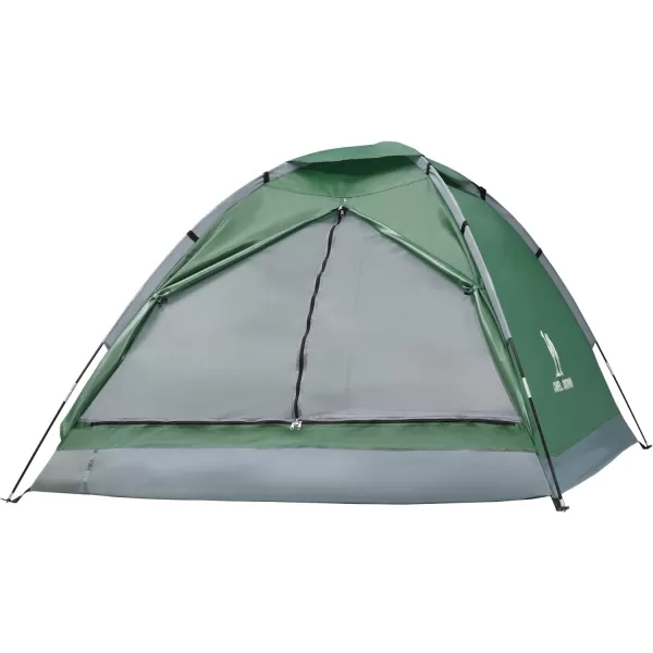 CAMEL CROWN 2345 Person Camping Dome Tent WaterproofSpacious Lightweight Portable Backpacking Tent for Outdoor CampingHikingGreen1