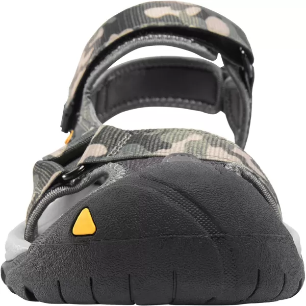 CAMEL CROWN Mens Waterproof Hiking Sandals Closed Toe Water Shoes Athletic Sport Sandals for Summer Outdoor Beach Wading BoatGray Camo