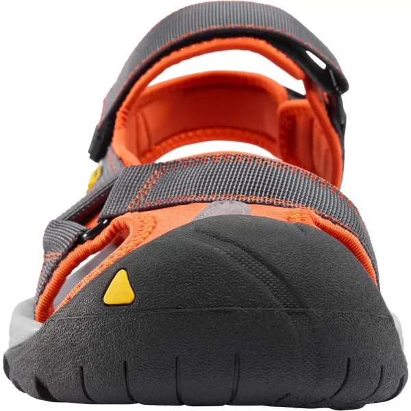 CAMEL CROWN Mens Waterproof Hiking Sandals Closed Toe Water Shoes Athletic Sport Sandals for Summer Outdoor Beach Wading BoatGrayOrange