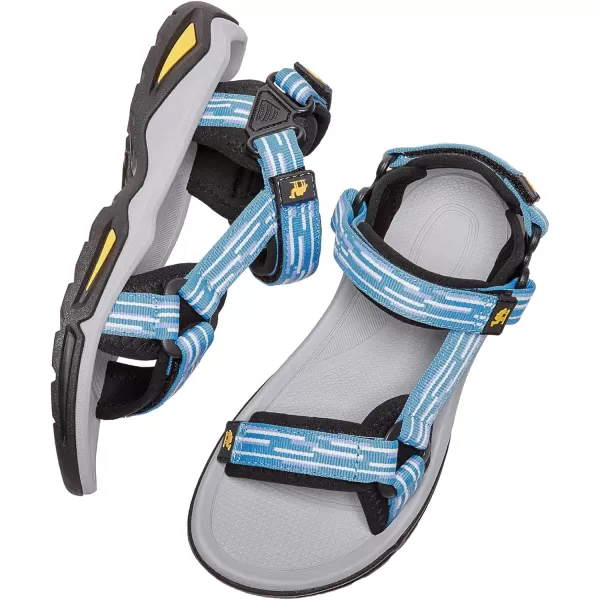 CAMEL CROWN Waterproof Hiking Sandals Women Arch Support Sport Sandals Comfortable Walking Water Sandals for Beach Travel AthleticBlue White Purple