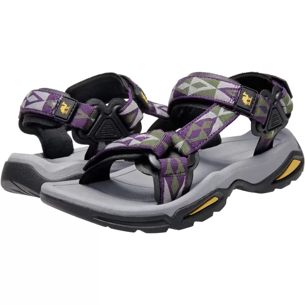 CAMEL CROWN Waterproof Hiking Sandals Women Arch Support Sport Sandals Comfortable Walking Water Sandals for Beach Travel AthleticPurple Grey Green