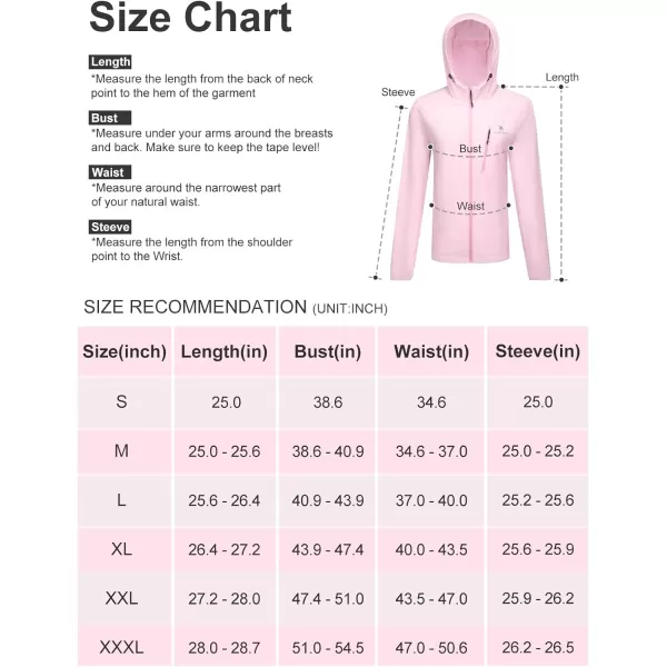 CAMEL CROWN Womens UPF 50 Sun Protection Hoodie Jacket Lightweight Long Sleeve Sun Shirt Women for Hiking with Pocket ZipupPink