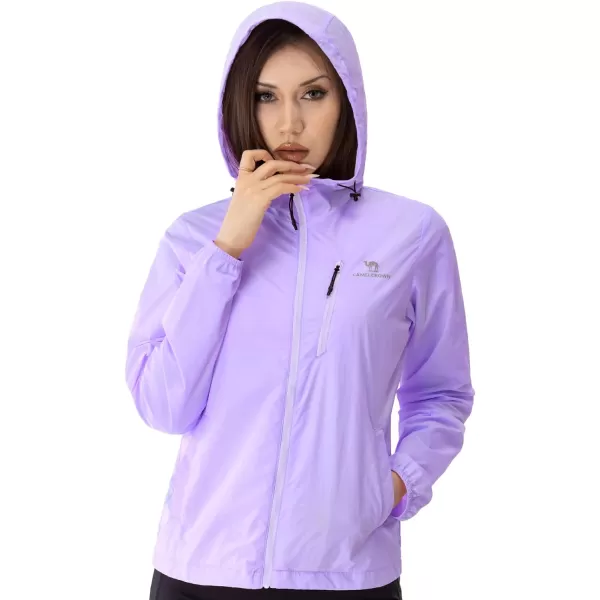 CAMEL CROWN Womens UPF 50 Sun Protection Hoodie Jacket Lightweight Long Sleeve Sun Shirt Women for Hiking with Pocket ZipupPurple