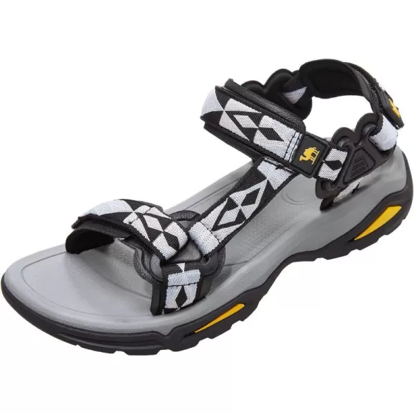 CAMEL CROWN Waterproof Hiking Sandals Women Arch Support Sport Sandals Comfortable Walking Water Sandals for Beach Travel AthleticBlack Grey