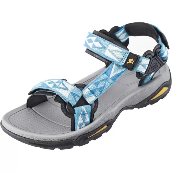 CAMEL CROWN Waterproof Hiking Sandals Women Arch Support Sport Sandals Comfortable Walking Water Sandals for Beach Travel AthleticBlue New