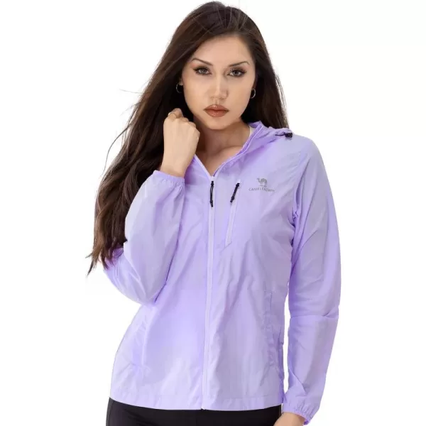 CAMEL CROWN Womens UPF 50 Sun Protection Hoodie Jacket Lightweight Long Sleeve Sun Shirt Women for Hiking with Pocket ZipupPurple