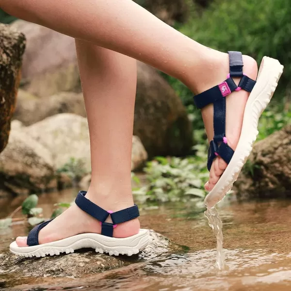 CAMEL CROWN Hiking Sport Sandals for Women Antiskidding Water Sandals Comfortable Athletic Sandals for Outdoor Wading BeachBlue