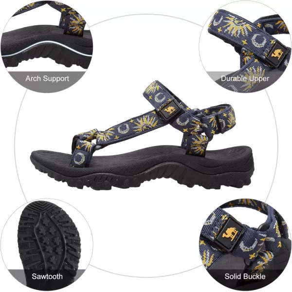 CAMEL CROWN Hiking Sport Sandals for Women Antiskidding Water Sandals Comfortable Athletic Sandals for Outdoor Wading BeachBluenew